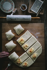 sajtos lángos az Emlékek Íze konyhájából/'langos' filled with cheese from the Taste of Memories Hungarian country kitchen www.tasteofmemories.com