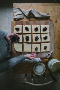 lekváros táska az Emlékek Íze konyhájából/jam pastries from the Taste of Memories Hungarian country kitchen www.tasteofmemories.com
